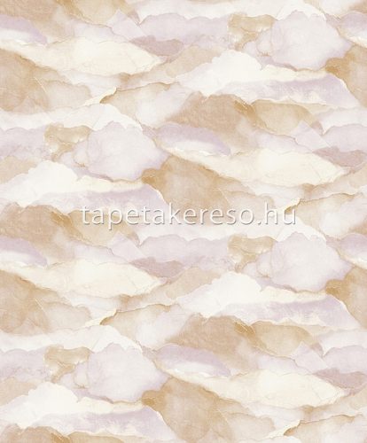 Khroma Lotus vlies anyagú beige, sárga, lila színű absztrakt, foltos natural, modern tapéta