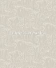 Khroma Lotus vlies anyagú beige, fehér színű virágos natural, modern tapéta
