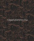 Khroma Lotus vlies anyagú fekete, bronz, csillámos színű virágos natural, modern tapéta