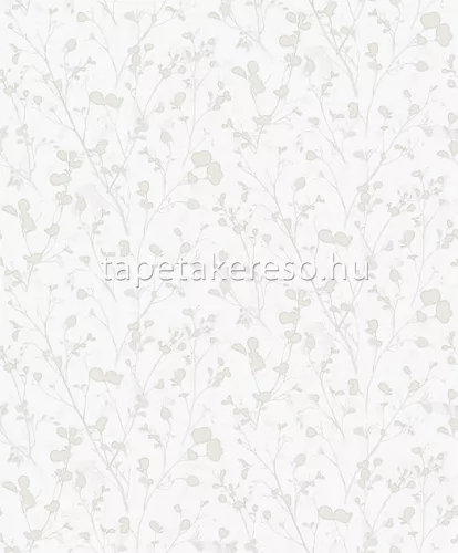 Khroma Lotus vlies anyagú fehér, beige színű növényes natural, modern tapéta