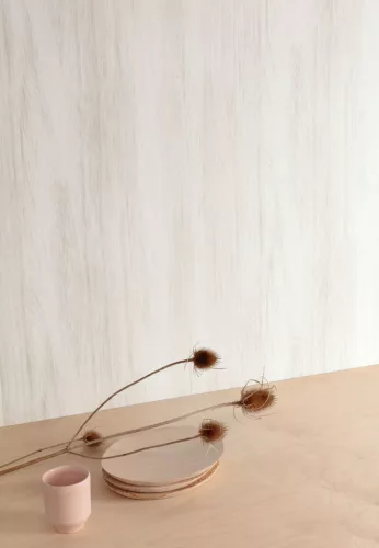 Khroma Lotus vlies anyagú beige, fehér színű famintás natural, modern tapéta
