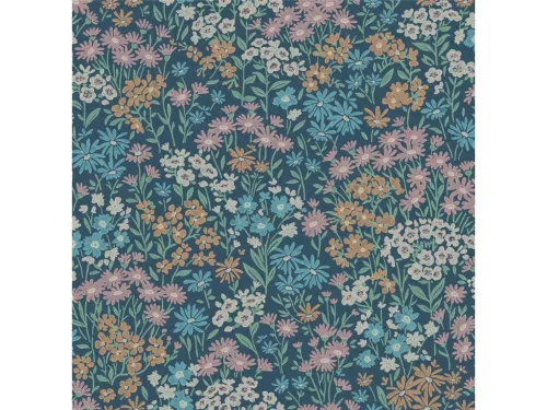 Fine Decor Ashdown An Archive Collection vlies anyagú, kék, zöld, rózsaszín, mustársárga színű, virágos, Modern tapéta