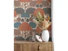 Fine Decor Ashdown An Archive Collection vlies anyagú, beige, barna, kék, lila, narancssárga színű, állatos, fás, Modern tapéta