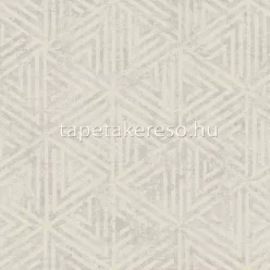   Prestige Mosaic vlies anyagú fehér, szürke, arany színű geometriai, koptatott modern tapéta