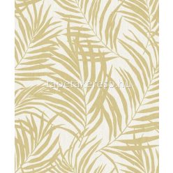   Grandeco Maison vlies, vinyl anyagú beige, barna színű leveles modern tapéta