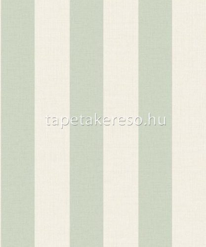 Grandeco Maison vlies, vinyl anyagú beige, zöld színű csíkos modern tapéta
