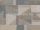 Omexco Moonstone üveggyöngy, vlies anyagú kék, beige, barna, türkiz, keki színű geometriai modern poszter