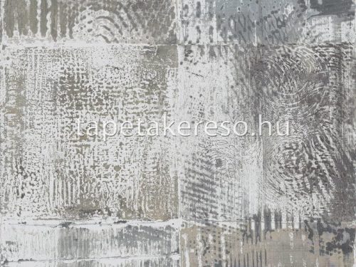 Omexco Moonstone csillámpala, vlies anyagú beige, kék, zöld színű foltos, geometriai modern tapéta