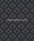 Khroma Othello vlies anyagú kék, barna színű art deco modern tapéta