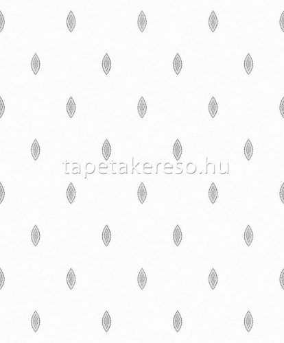 Khroma Othello vlies anyagú fehér, fekete színű geometriai modern tapéta
