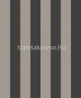 Khroma Othello vlies anyagú fekete, barna, gyöngyház színű csíkos modern tapéta