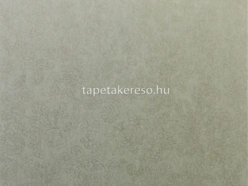 Omexco Palazzo vlies anyagú zöld, arany színű virágos, barokk klasszikus tapéta