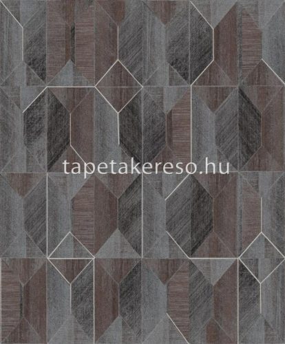 Khroma Prisma vlies anyagú szürke, barna színű geometriai modern tapéta