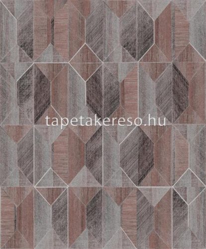 Khroma Prisma vlies anyagú mályva, barna, lila színű geometriai modern tapéta