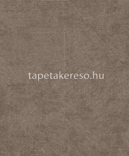 Khroma Prisma vlies anyagú fekete, barna színű struktúrált, geometriai modern tapéta