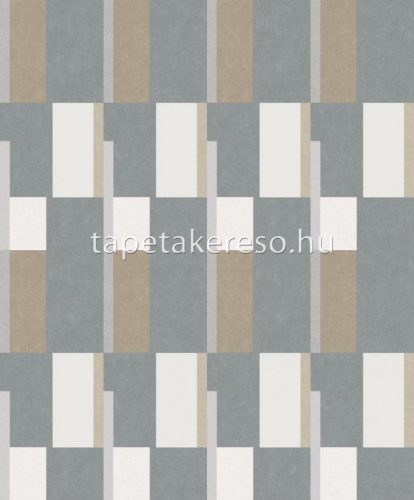 Khroma Prisma vlies anyagú fehér, szürke, beige színű geometriai modern tapéta