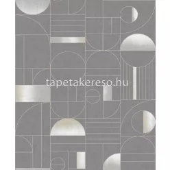   Khroma Prisma vlies anyagú szürke, fehér, beige színű geometriai modern tapéta