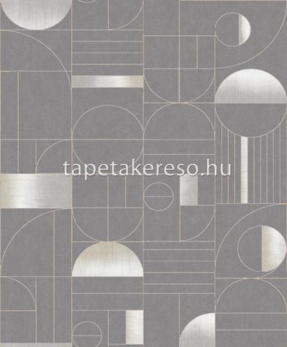 Khroma Prisma vlies anyagú szürke, fehér, beige színű geometriai modern tapéta