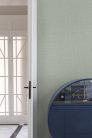 Grandeco Percious Weaves vinyl, vlies anyagú, zöld színű, textilhatású, Modern tapéta