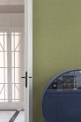 Grandeco Percious Weaves vinyl, vlies anyagú, zöld színű, textilhatású, Modern tapéta