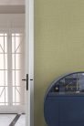 Grandeco Percious Weaves vinyl, vlies anyagú, zöld színű, textilhatású, Modern tapéta