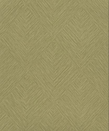 Grandeco Percious Weaves vinyl, vlies anyagú, zöld színű, geometriai, Modern tapéta