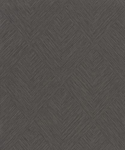 Grandeco Percious Weaves vinyl, vlies anyagú, fekete, szürke színű, geometriai, Modern tapéta
