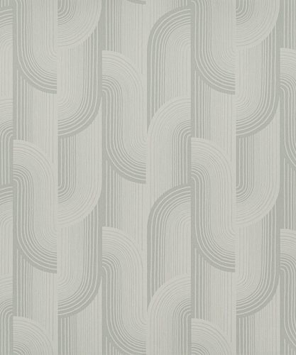 Grandeco Percious Weaves vinyl, vlies anyagú, zöld színű, geometriai, Modern tapéta