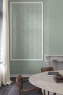 Grandeco Percious Weaves vinyl, vlies anyagú, zöld színű, geometriai, Modern tapéta