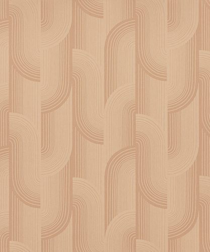 Grandeco Percious Weaves vinyl, vlies anyagú, narancssárga színű, geometriai, Modern tapéta
