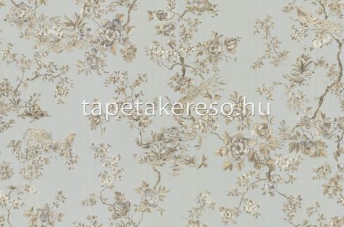 Roberto Cavalli Roberto Cavalli No 8. vlies, vinyl anyagú szürke, barna, csillámos színű virágos, madaras modern tapéta