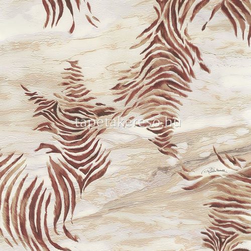 Roberto Cavalli Roberto Cavalli No 9. vlies, vinyl anyagú fehér, beige, barna színű absztrakt modern tapéta