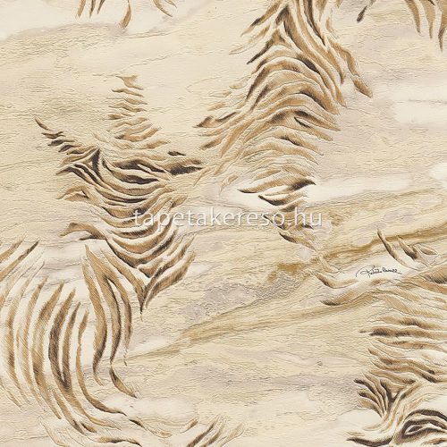 Roberto Cavalli Roberto Cavalli No 9. vlies, vinyl anyagú beige, barna, fekete színű absztrakt modern tapéta