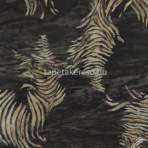 Roberto Cavalli Roberto Cavalli No 9. vlies, vinyl anyagú fekete, szürke, barna színű absztrakt modern tapéta
