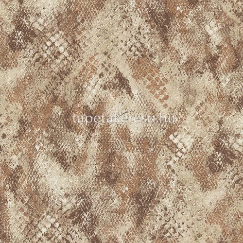 Roberto Cavalli Roberto Cavalli No 9. vlies, vinyl anyagú barna színű bőrmintás modern tapéta