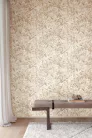 Khroma Rhapsody vlies anyagú beige, barna  színű növényes, leveles, absztrakt Modern tapéta
