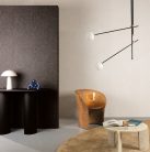 Khroma Rock vlies anyagú beige, fehér színű vonalas, geometriai modern tapéta