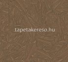 Khroma Rock vlies anyagú barna, szürke színű vonalas, geometriai modern tapéta