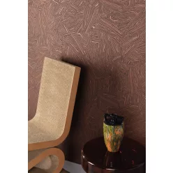   Khroma Rock vlies anyagú barna, szürke színű vonalas, geometriai modern tapéta
