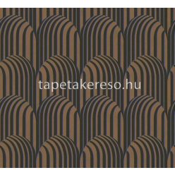   Khroma Rock vlies anyagú fekete, barna, kék színű 3d, geometriai modern tapéta