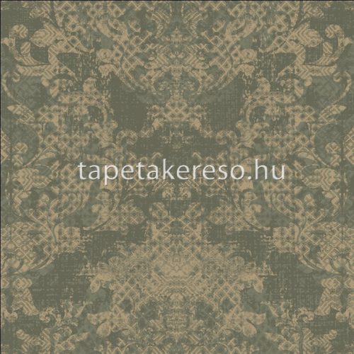 Prestige Wallcoverings Shiraz vlies anyagú zöld, arany színű keleties klasszikus tapéta