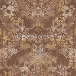   Prestige Wallcoverings Shiraz vlies anyagú ezüst, arany, terrakotta színű keleties klasszikus tapéta