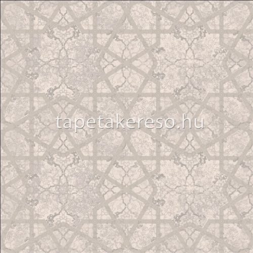 Prestige Wallcoverings Shiraz vlies anyagú szürke, ezüst színű geometriai, keleties klasszikus tapéta