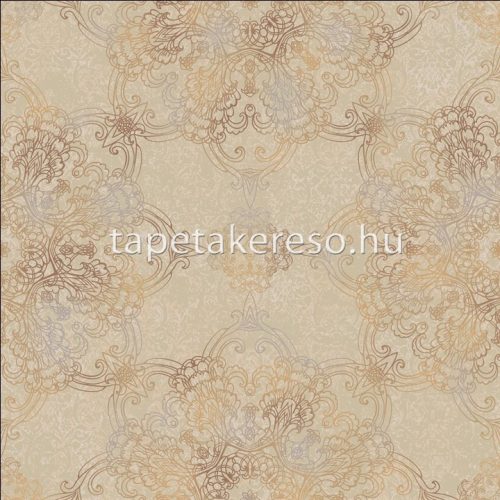 Prestige Wallcoverings Shiraz vlies anyagú beige, arany, ezüst színű keleties klasszikus tapéta