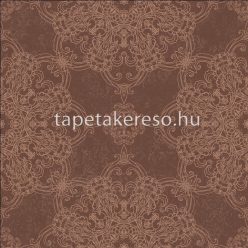   Prestige Wallcoverings Shiraz vlies anyagú bordó, rosegold színű keleties klasszikus tapéta