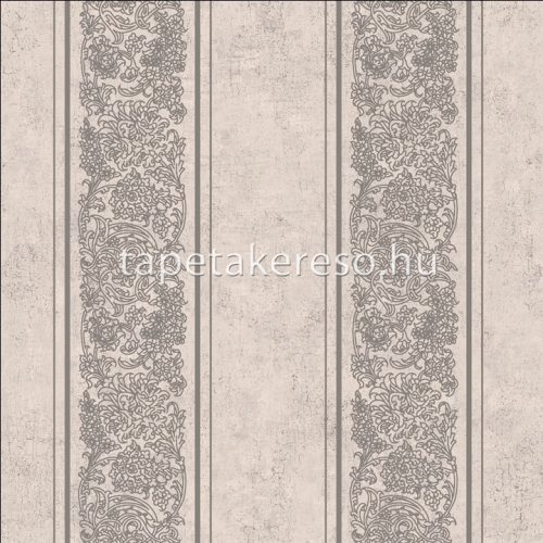 Prestige Wallcoverings Shiraz vlies anyagú szürke, ezüst színű csíkos, keleties klasszikus tapéta