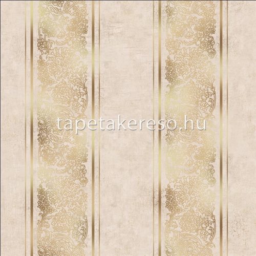 Prestige Wallcoverings Shiraz vlies anyagú beige, arany, ezüst színű csíkos, keleties klasszikus tapéta