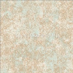   Prestige Wallcoverings Shiraz vlies anyagú türkiz, arany színű keleties klasszikus tapéta