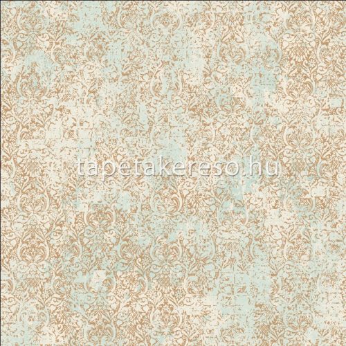 Prestige Wallcoverings Shiraz vlies anyagú türkiz, arany színű keleties klasszikus tapéta