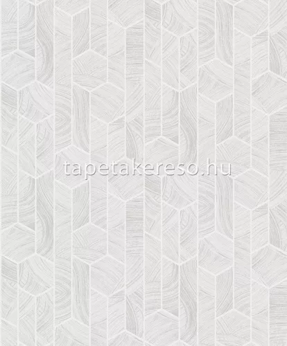 Khroma Summer vlies anyagú szürke, fehér színű geometriai modern, natural tapéta